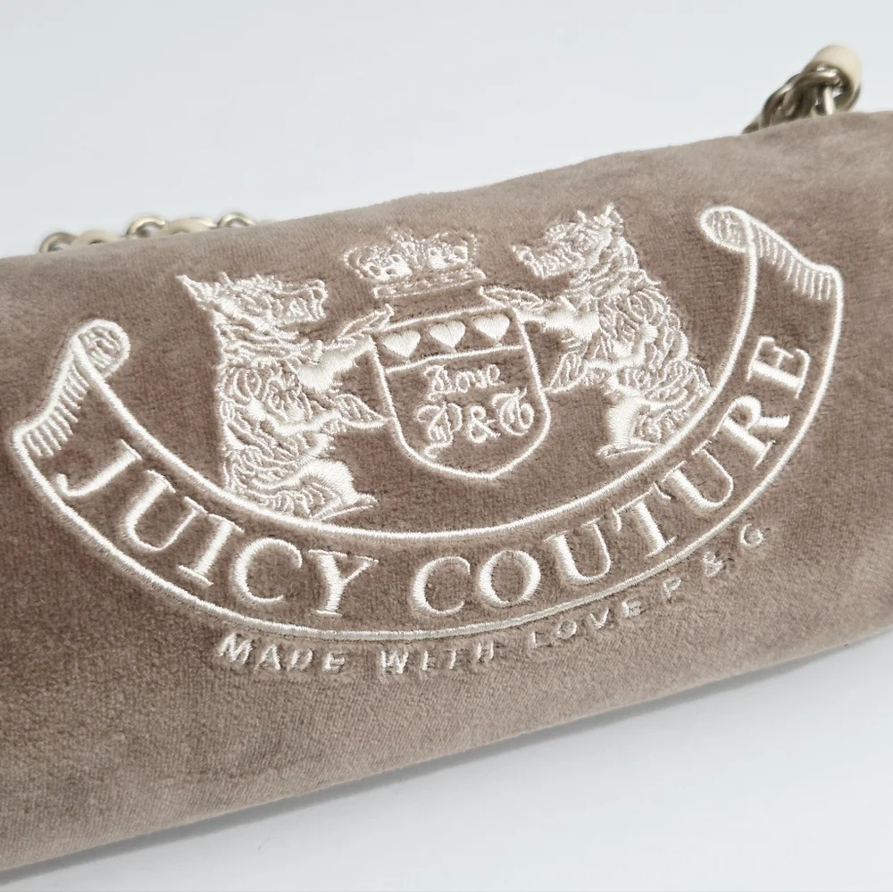 RARE VINTAGE Y2K JUICY COUTURE BARREL SHOULDER BAG WITH SCOTTIE DOGS - Picture 4 of 11